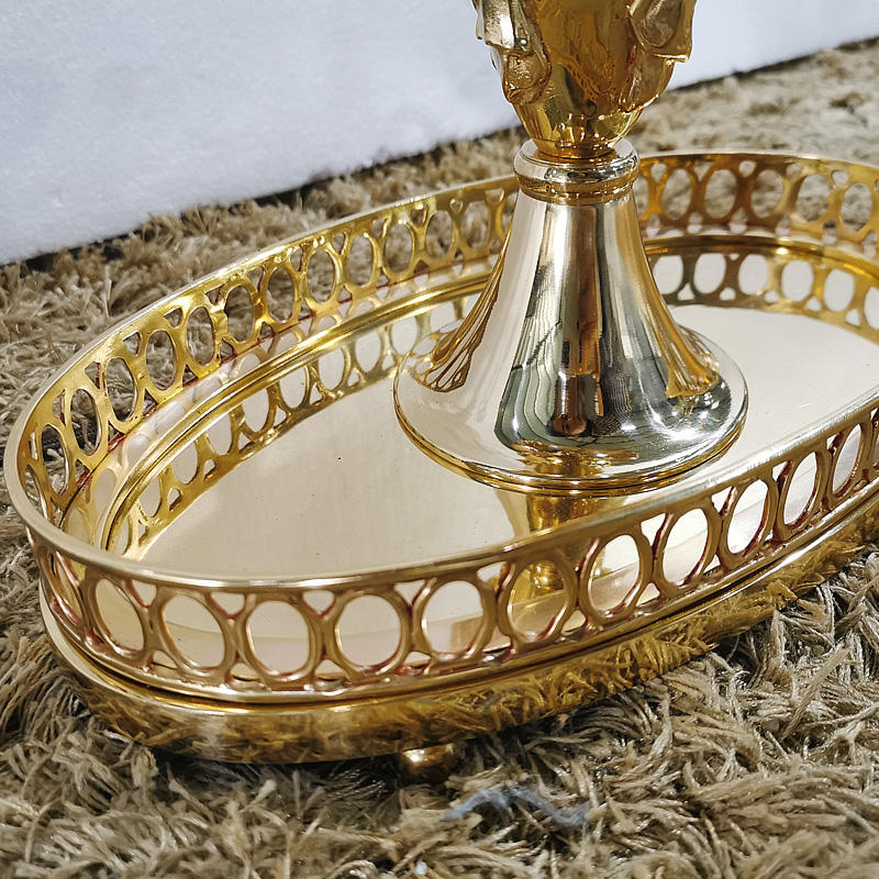 Creative Brass Desk Lamp, Black & Gold LED Table Light with Unique Arrow Motif Lampshade, Modern Home and Hotel Decor