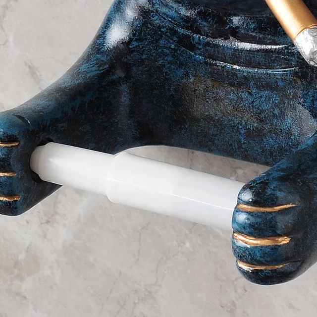 Toilet paper holder, french bulldog resin Toilet paper holder, cool dog product, bathroom decor, unique design handmade craft, home decor