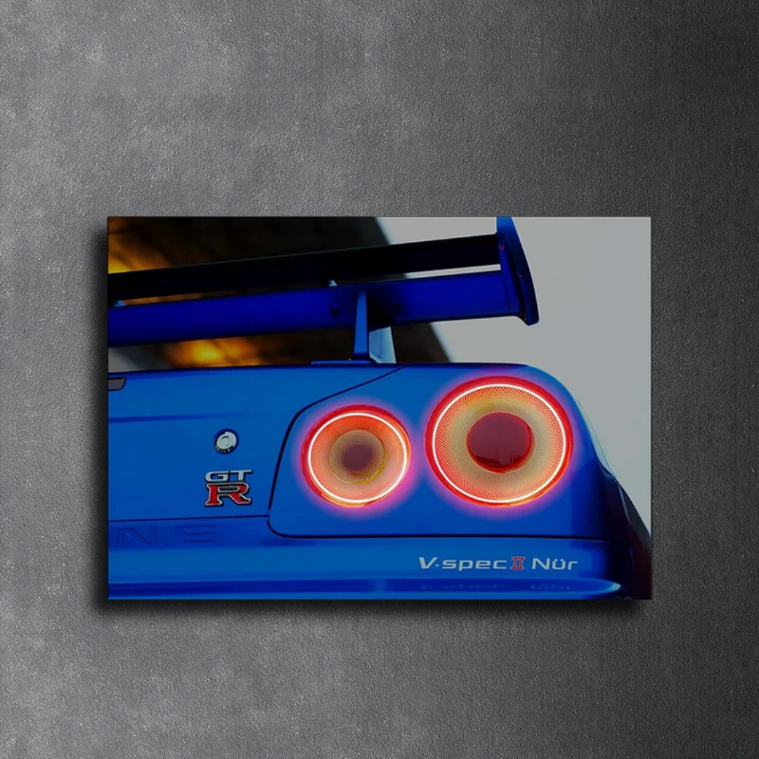 Monochrome LED Motorsport wall decor series