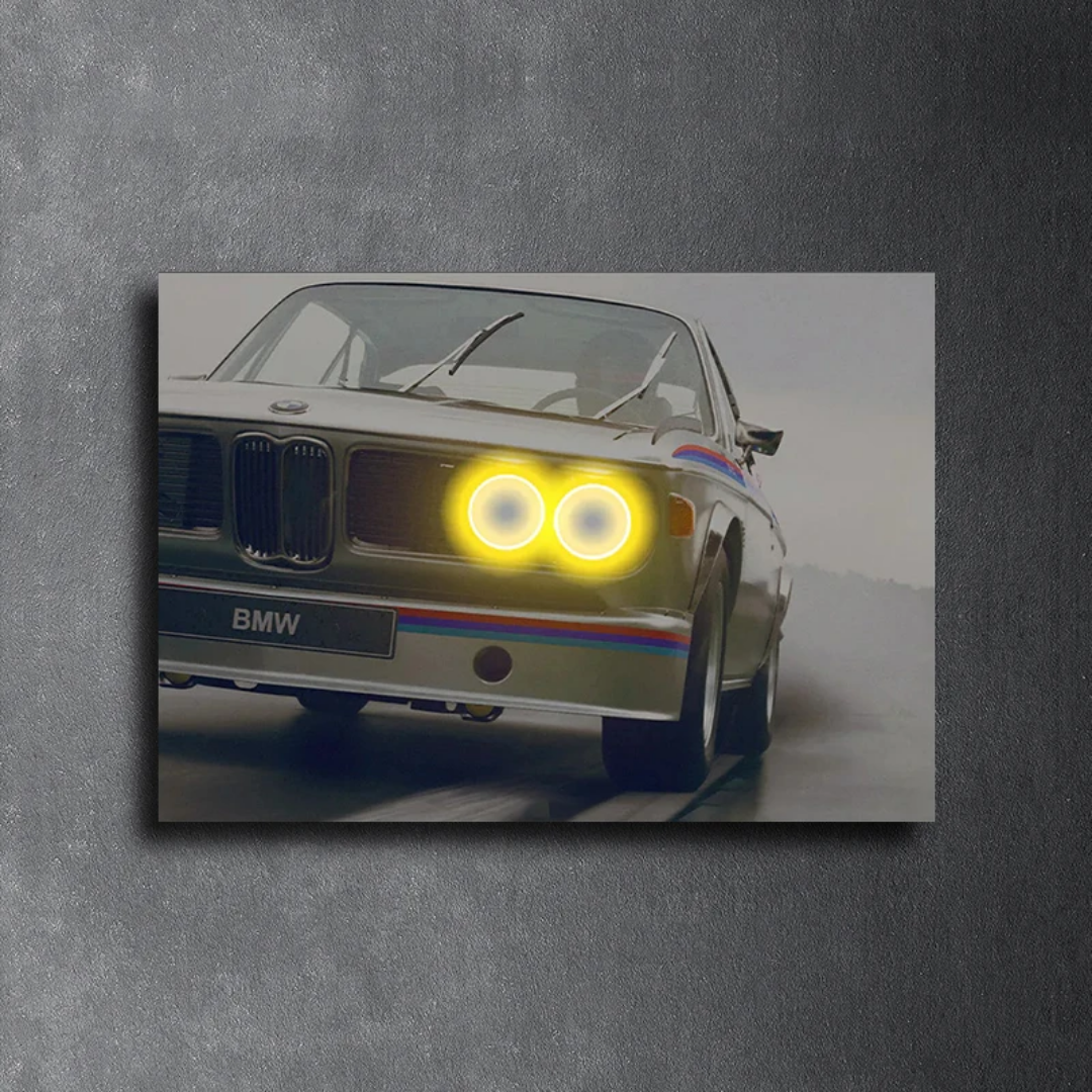 Monochrome LED Motorsport wall decor series