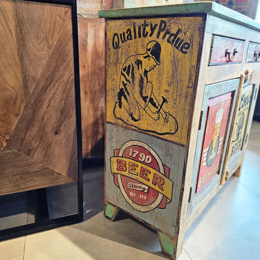 Vintage Style Cabinet, Retro Style Furniture, Bar Cabinet, Old Storage Cabinet