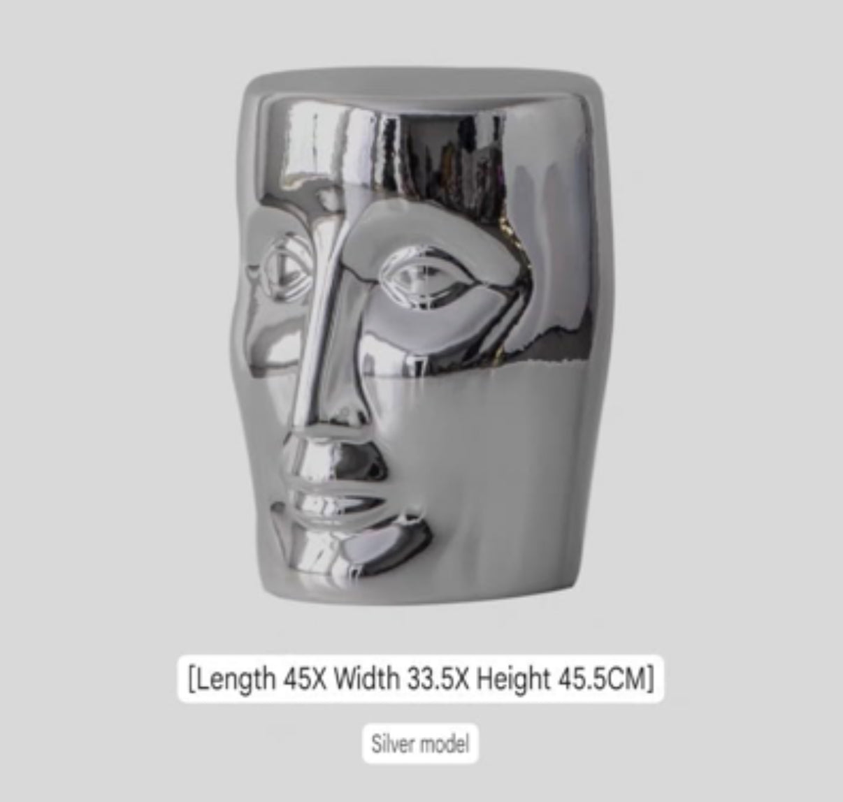 Home Accent Decor Furniture Side Table end Coffee Table Multipurpose bar Table Stool, Silver, ITKN68697729