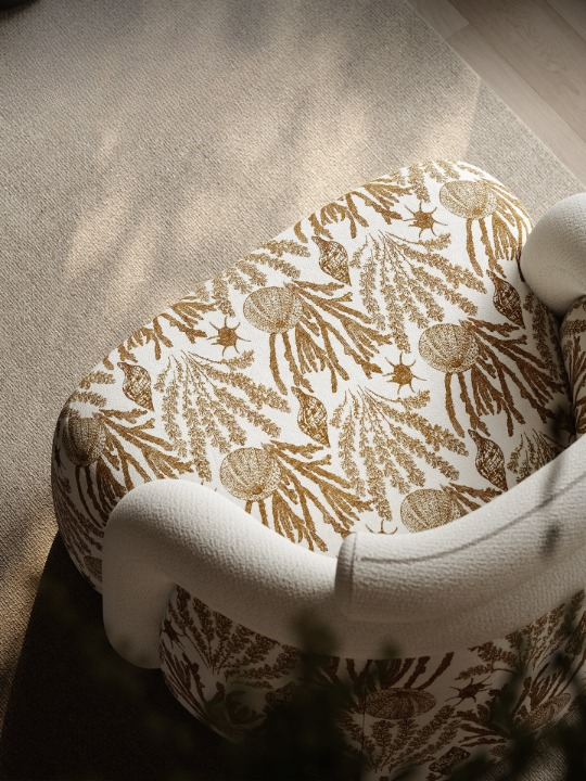 Embroidered Accent Chair, French Vintage Upholstered Lounge Chair with Curved Arms for Living Room, Bedroom, Balcony and Reading Nook