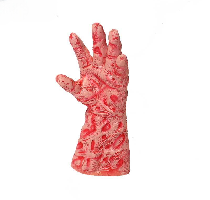 Zombie Cosplay Gloves Set – Horror Burnt Flesh & Clawed Hands, Long and Short Latex Styles for Halloween, Jason & Undead Movie Costumes