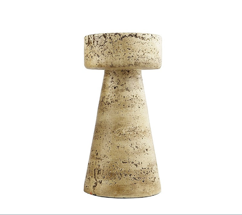 Modern Geometric Resin Candle Holder Set, Artistic Luxury Centerpiece for Dining Table, Living Room, Gallery or Hotel