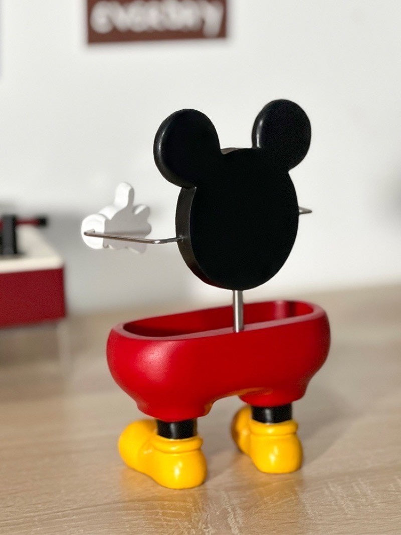 Mickey Multifunction Remote & Phone Holder – Creative Desktop Organizer Rack, Cartoon Living Room Table Decor Ornament