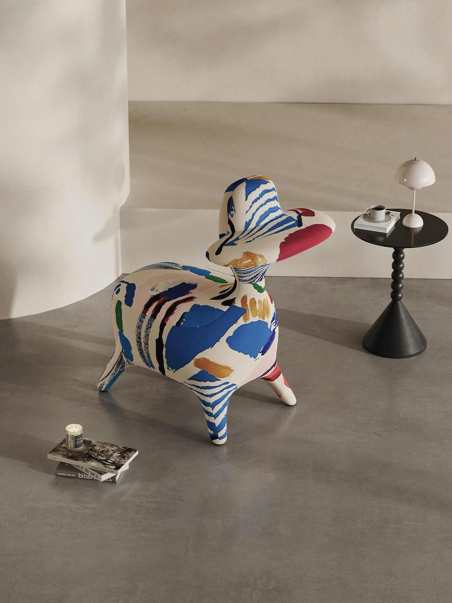 Donald Duck Creative Lounge Chair — Modern Artistic Single Sofa/Bench for Living Room or Balcony