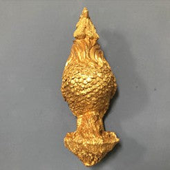 Gold Rooster Zodiac Animal Head Wall Decor, Sculpture for Entryway, Living Room, Bar, Indoor/Outdoor