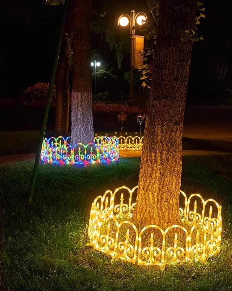 Solar & USB Powered String Landscape Lights with Remote – 3 Meter Outdoor Decorative Fencing for Christmas, Halloween, Lawn & Garden Waterproof