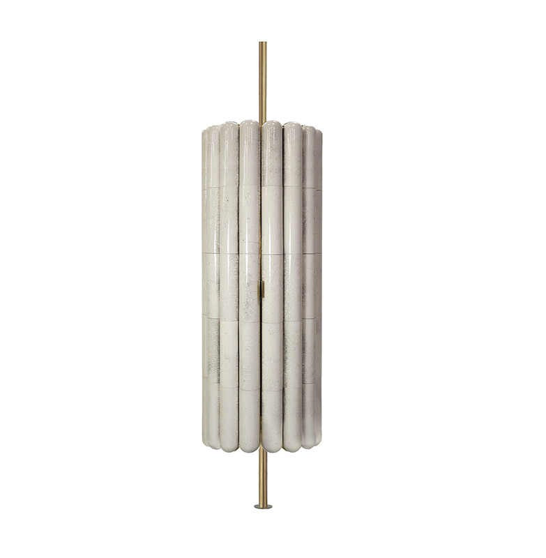 Luxury Stainless Steel Column Wine Cabinet – Artistic High-End Designer Wine Storage for Villa or Mansion