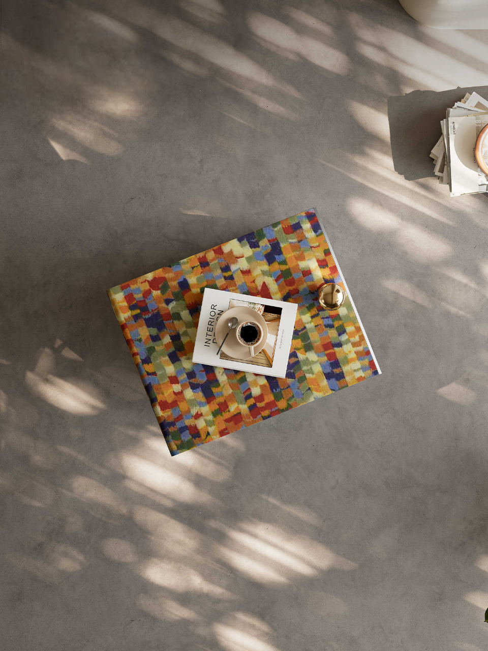Stainless Steel Side Table, Luxury Art Side Table with Colorful Acrylic Top, Modern Living Room Accent