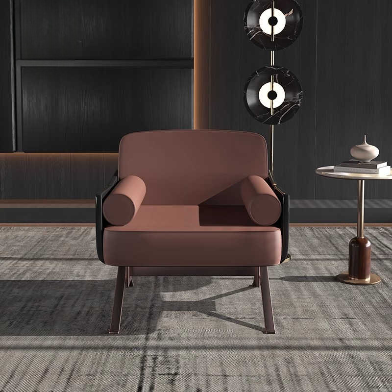 Modern Luxury Designer Single Sofa Chair, Hotel Living Room Accent Chair for Sample Room, Leisure Area Seating