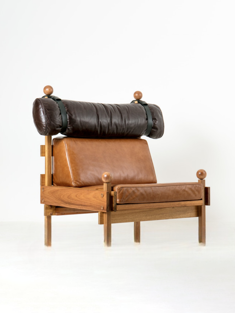 Vintage Tiger Chair with Ottoman, Designer Retro Single Sofa Armchair & Footstool Set, Luxury Leisure Chair for Living Room or Bedroom