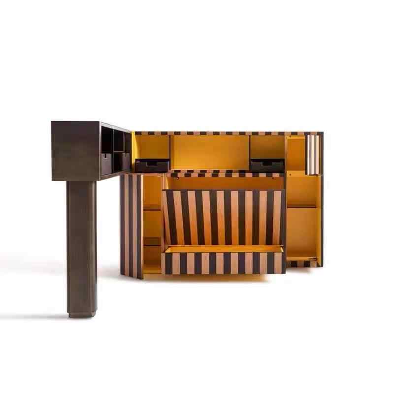 Luxury Designer Bar Cabinet – Modern Minimalist Sideboard, Villa Wine Cabinet, Wall Storage