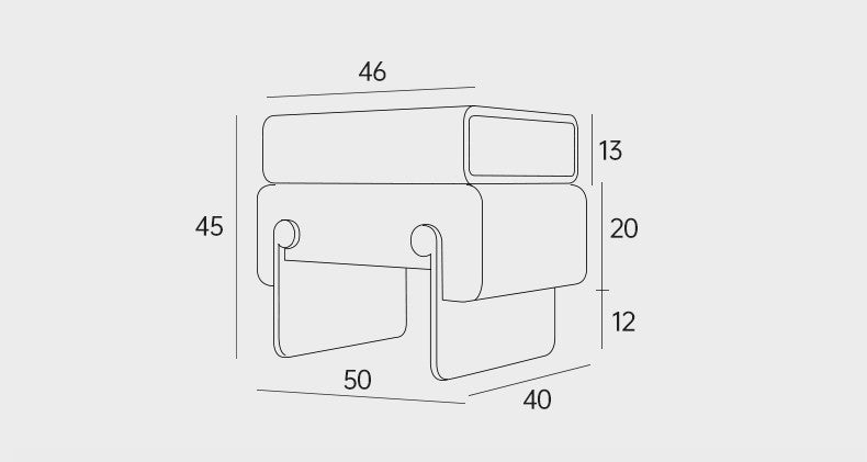 Minimalist Designer Rotating Ash Wood Bedside Cabinet – Black Compact Modern Nightstand with Creative Drawer