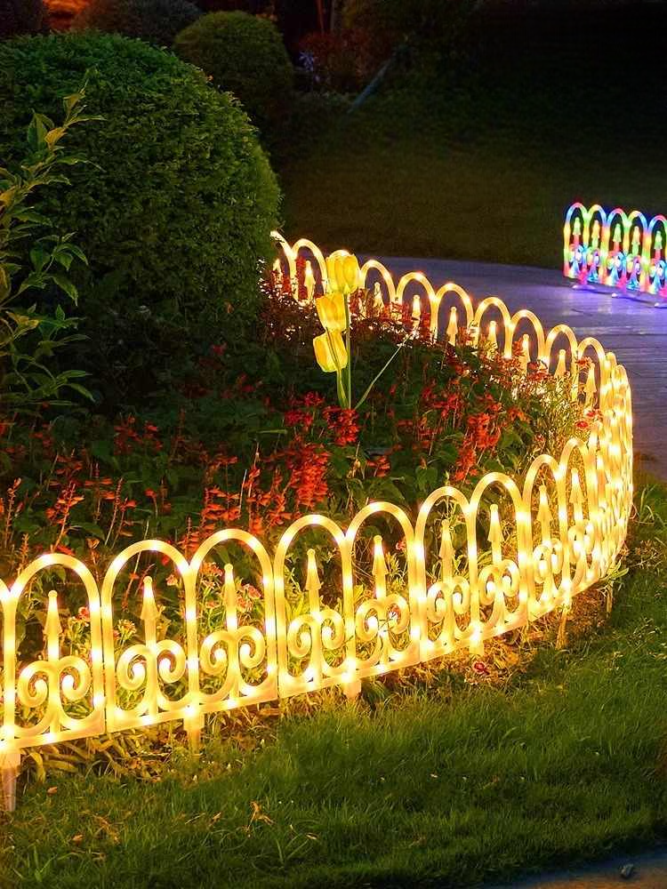 Solar & USB Powered String Landscape Lights with Remote – 3 Meter Outdoor Decorative Fencing for Christmas, Halloween, Lawn & Garden Waterproof
