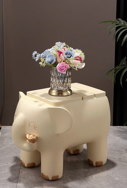 Creative Elephant Stool, European Style Shoe Changing Seat, Living Room Fortune Accent Furniture, Housewarming Gift