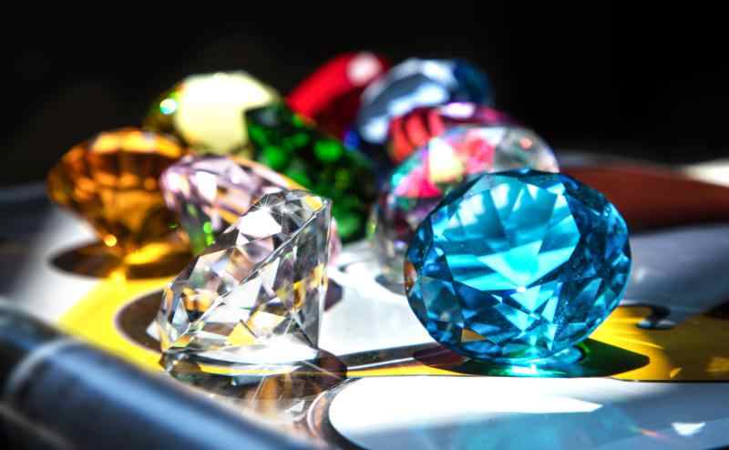 4cm Colored Crystal Glass Diamond Set – Children's Toy Gems & Photography Props, Display Case Decorations