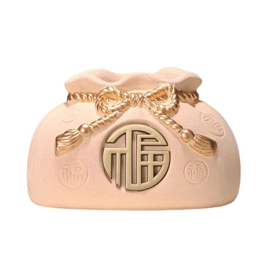 Luxury Ceramic Blessing Bag Tissue Box, High-End Creative Decor Organizer for Living Room, Coffee Table, Modern Home Accent