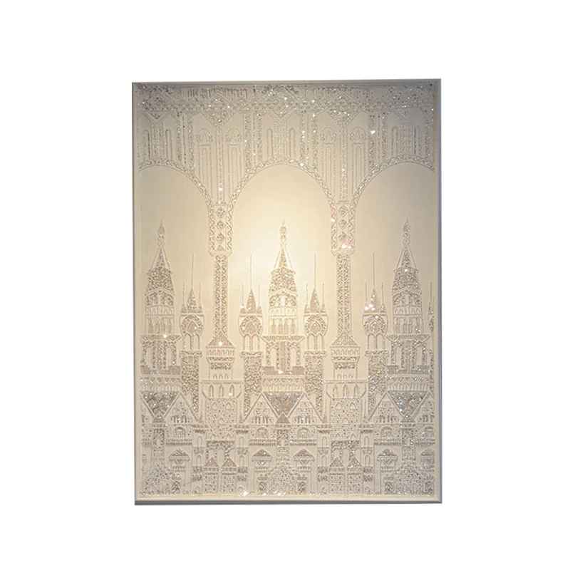 Luxury Corridor Wall Art, Modern Sofa and Bedroom Background Decor, Custom Framed High-Definition Art Print Matte Finish