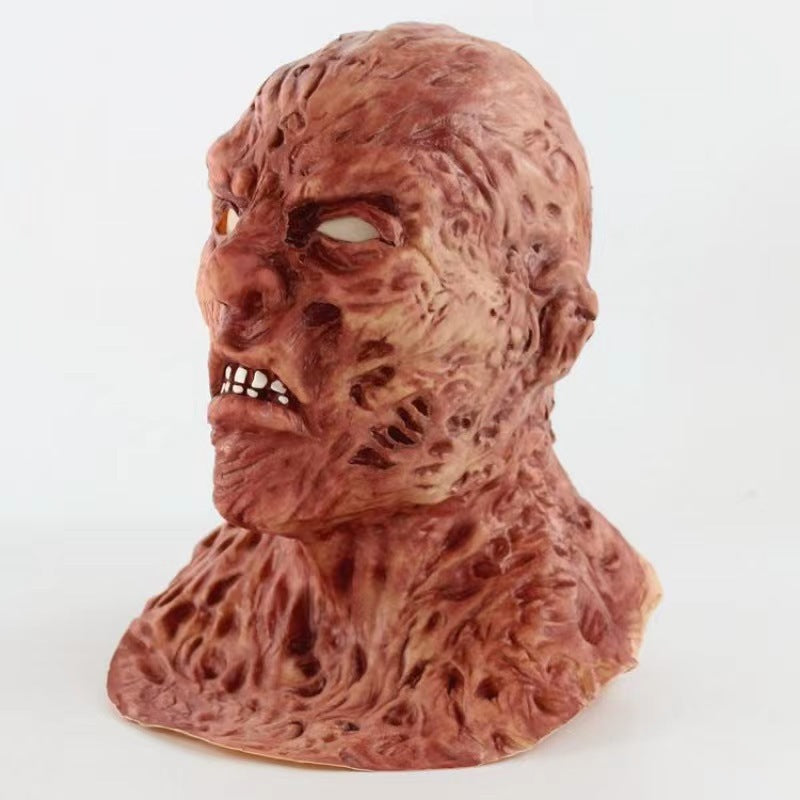 Zombie Latex Mask – Scary Full Head Horror Mask for Halloween, Movie, Biohazard Zombie & Undead Cosplay