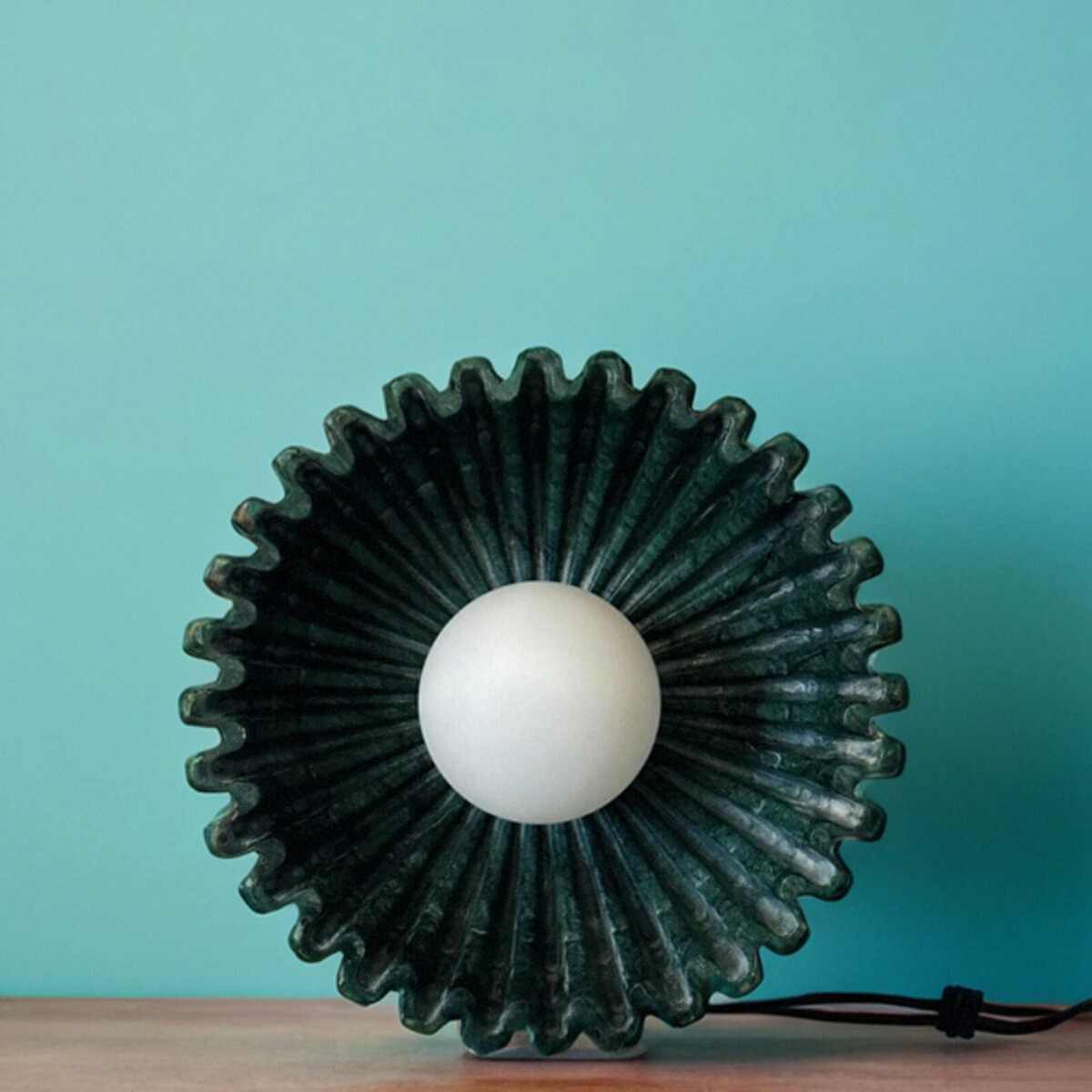 Modern Luxury Ceramic Sculpted Wall Sconce, Artistic Decorative Bedside and Accent Light, Yellow, Designer Living Room or Bedroom Lighting