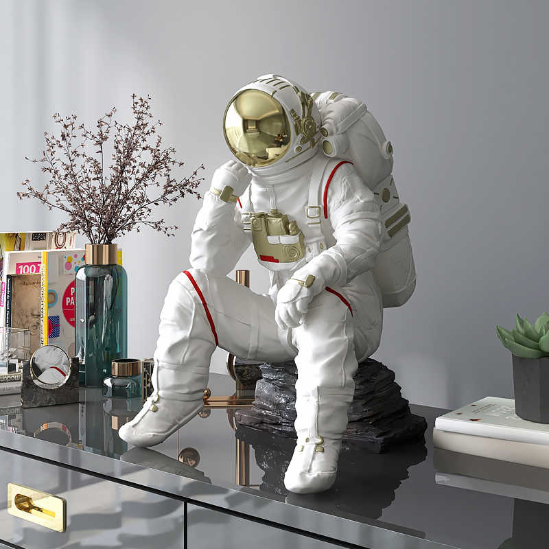 Luxury Astronaut Figurine – Modern Living Room, TV Cabinet, Entryway, Office Decor, Housewarming Gift