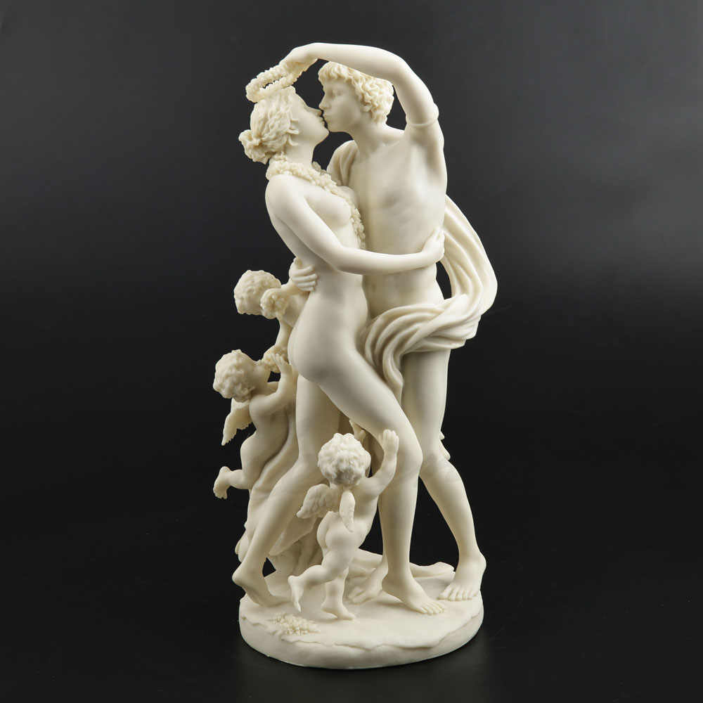 Greek Spring Breeze and Flower Deity Sculpture – Elegant Classical Home Decor Figurine, Romantic Gift