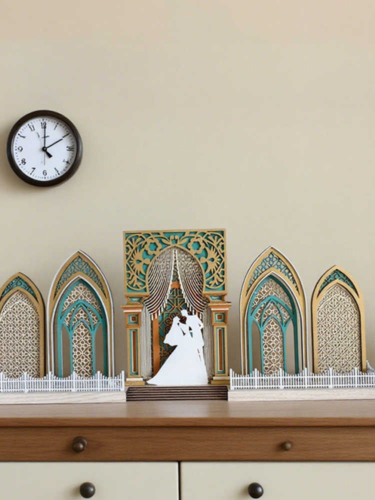 3D Laser Cut Wedding Decor Panel – Layered Wooden Tabletop or Wall Art, Newlywed Gift, Modern Minimalist Sofa Backdrop