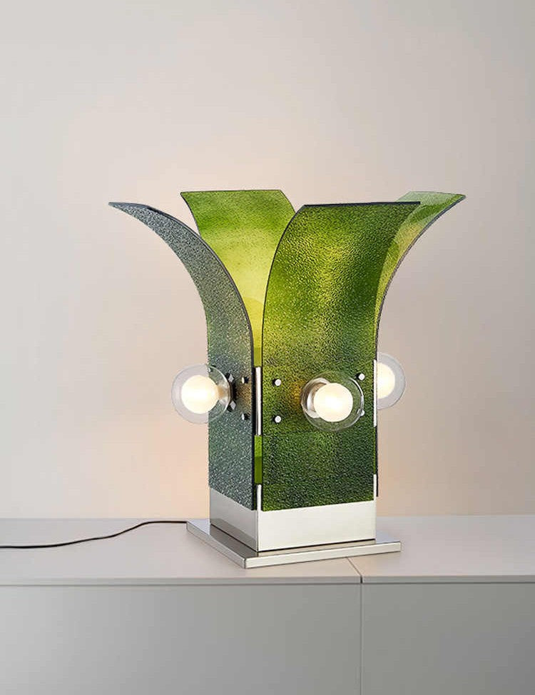 Pine Tree Table Lamp, Modern Green Acrylic Glass for Living Room, Bedroom, Office Decor