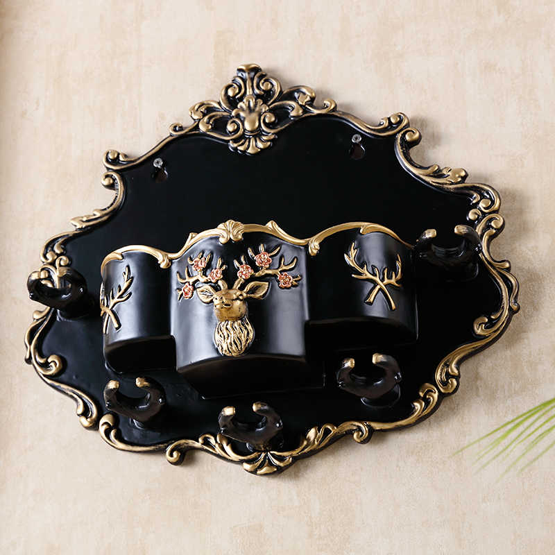 Luxury Multi-Function Peacock Blue Resin Wine Glass Holder, Ornate Crystal Embedded Wine Rack, Decorative High-Stem Glass Stand