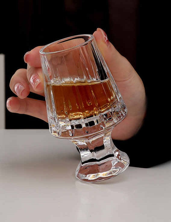 K9 Crystal Whiskey Tasting Glass 85ml – Premium Vintage Nosing Glass, Heavy Base, Lead-Free, Set of 6 For Spirits, Scotch & Bourbon