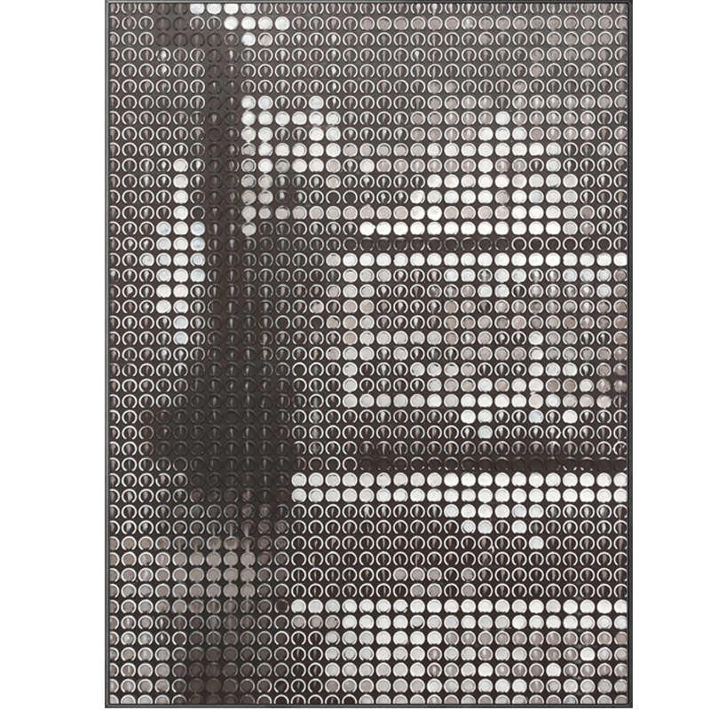 Modern Black and White Textured 3D Embossed Hand-Painted Oil Painting, Luxury Living Room Sofa Wall Art with Brushed Metal Frame