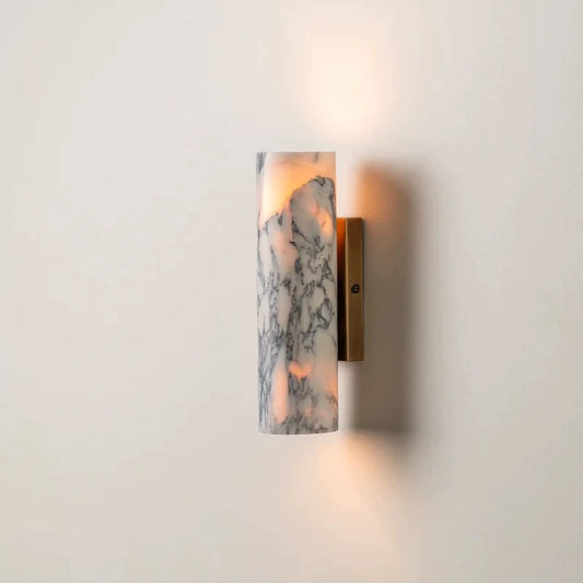 Marble Wall Light, Luxury Vintage Sconce, Designer Stone Accent for Entryway, Living Room, Corridor, Bedroom, Hotel