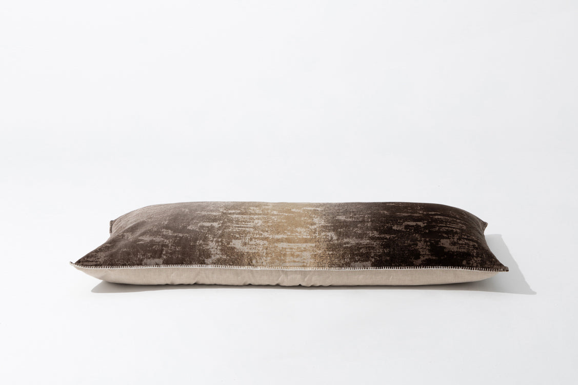 Hermes Desert Gradient Floor Lounger with Bolster Pillow, Japanese-Style Lazy Sofa Cushion Set for Window Seat & Reading