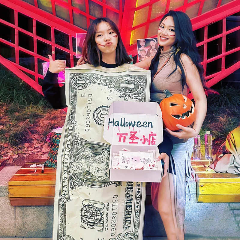 Funny US Dollar Bill Costume – Adult Money Currency Cosplay Tunic for Halloween, Parade & Performance