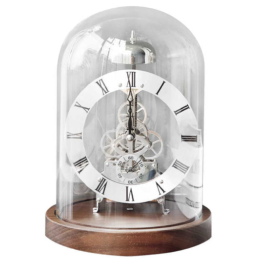 Creative Voice-Control Decor Table Clock, Mechanical Luminous Hourly Chime Desktop Clock