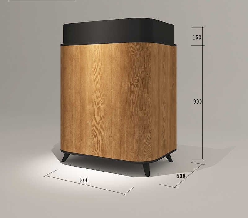 Modern Style Small Reception Counter, Boutique Cashier & Concierge Desk for Restaurant, Store, or Mall