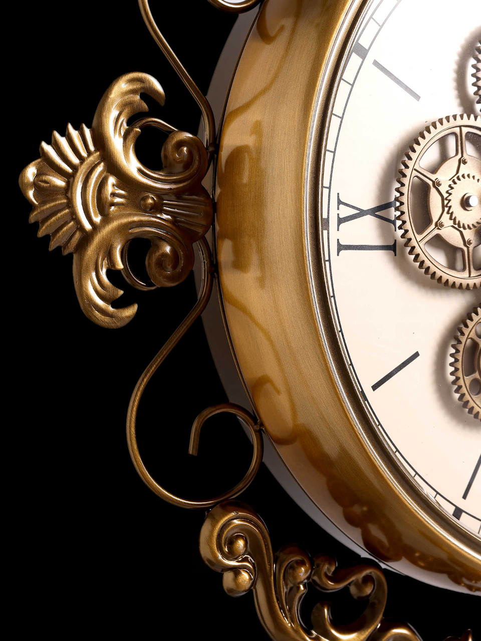 Vintage Grandfather Standing Clock – High-End Shell & Gear Floor Clock, Living Room Statement