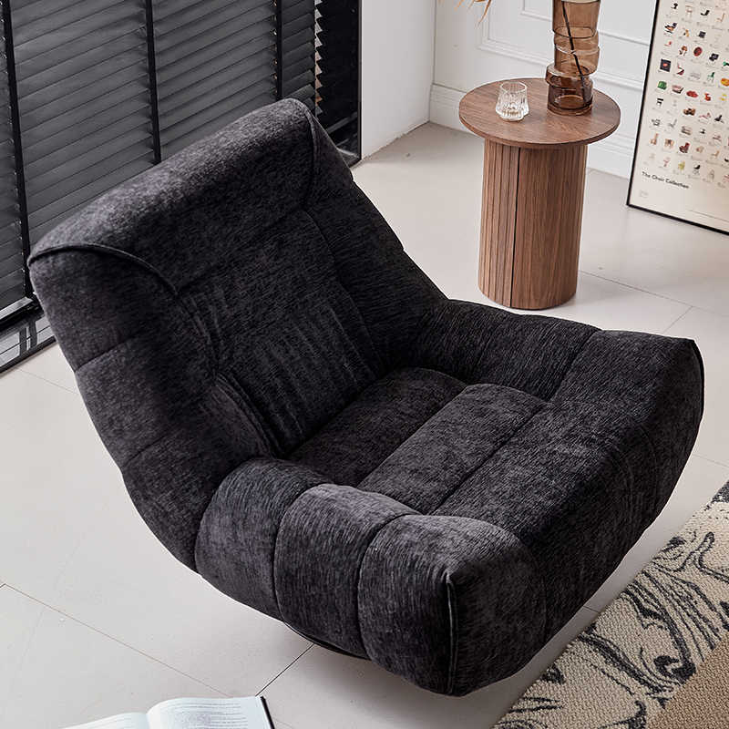 Designer Modern Swivel Lounge Chair, Minimalist Lazy Single Sofa for Home, Trendy Relaxation Accent