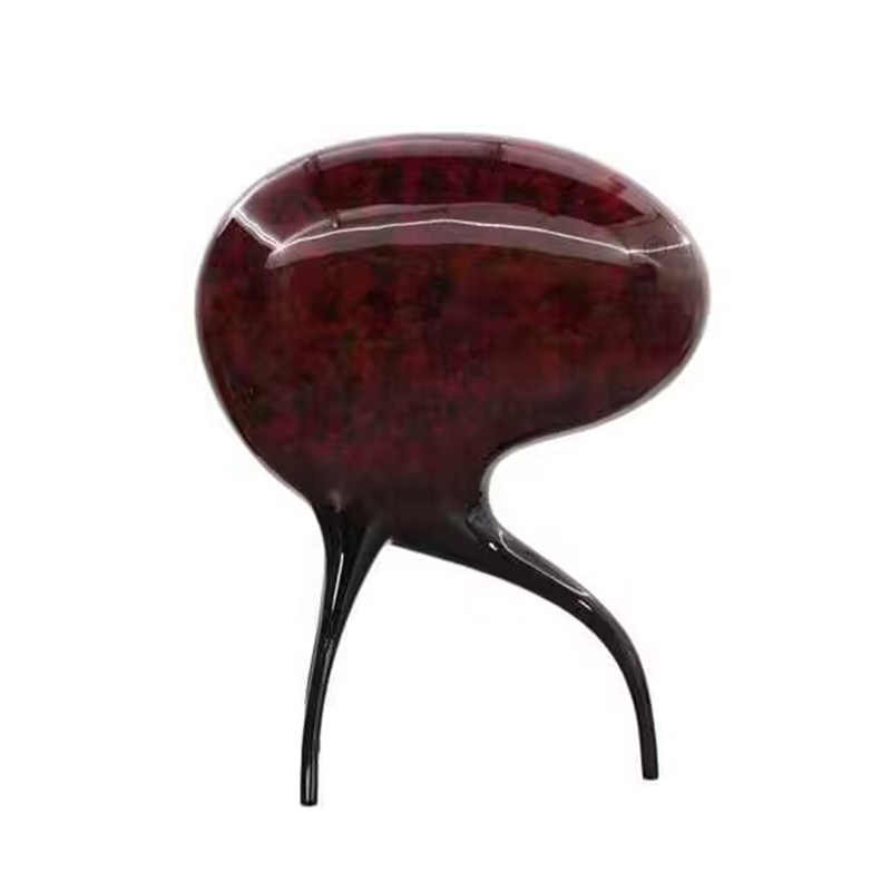 Luxury Solid Wood Octopus-Shaped Wine Cabinet, Artistic Display Sideboard for Villa or Living Room
