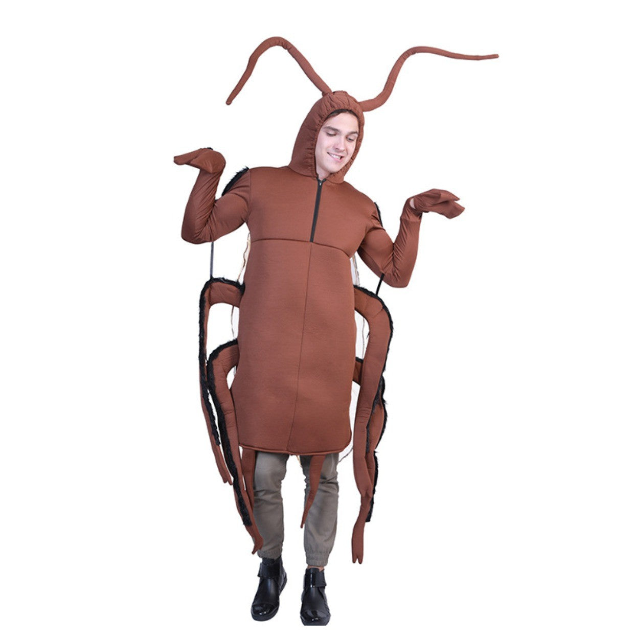 Adult Cockroach Costume Set – Funny Insect Bug Cosplay Suit for Halloween, Performances