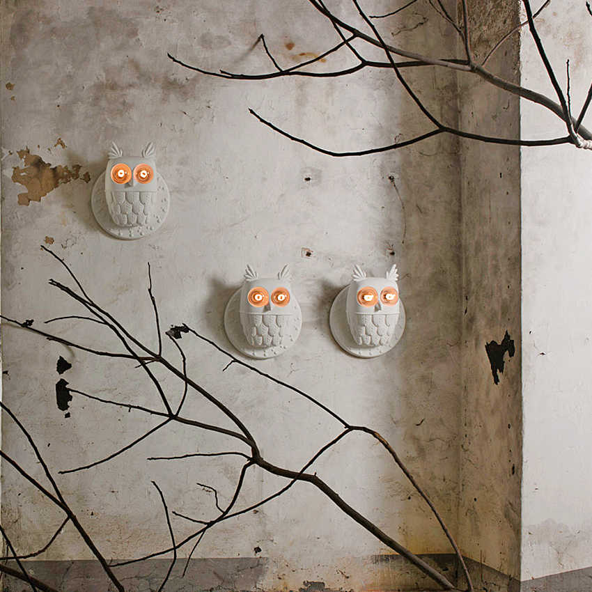Postmodern Owl Animal Wall Lamp, Creative Designer Bird Sconce for Living Room, Bedroom, Dining, Cute Accent Light Fixture