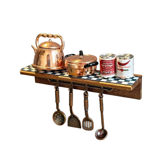 Miniature Kitchen Shelf Refrigerator Magnets, Creative Magnetic Teapot & Coffee Décor Set – Micro Kitchen World Fridge Accessories