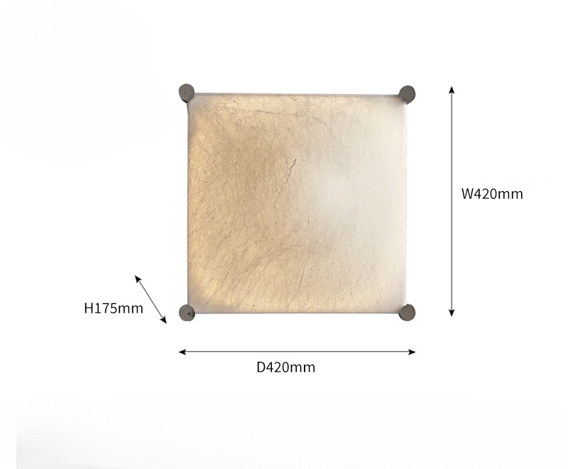 Modern Silk Wall Lamp, Artistic Square Atmosphere Wall Sconce with Real Mulberry Silk Shade, Luxury Living Room, Bedroom, Study Accent Lighting