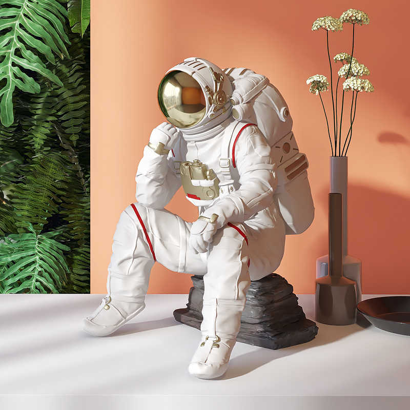 Luxury Astronaut Figurine – Modern Living Room, TV Cabinet, Entryway, Office Decor, Housewarming Gift