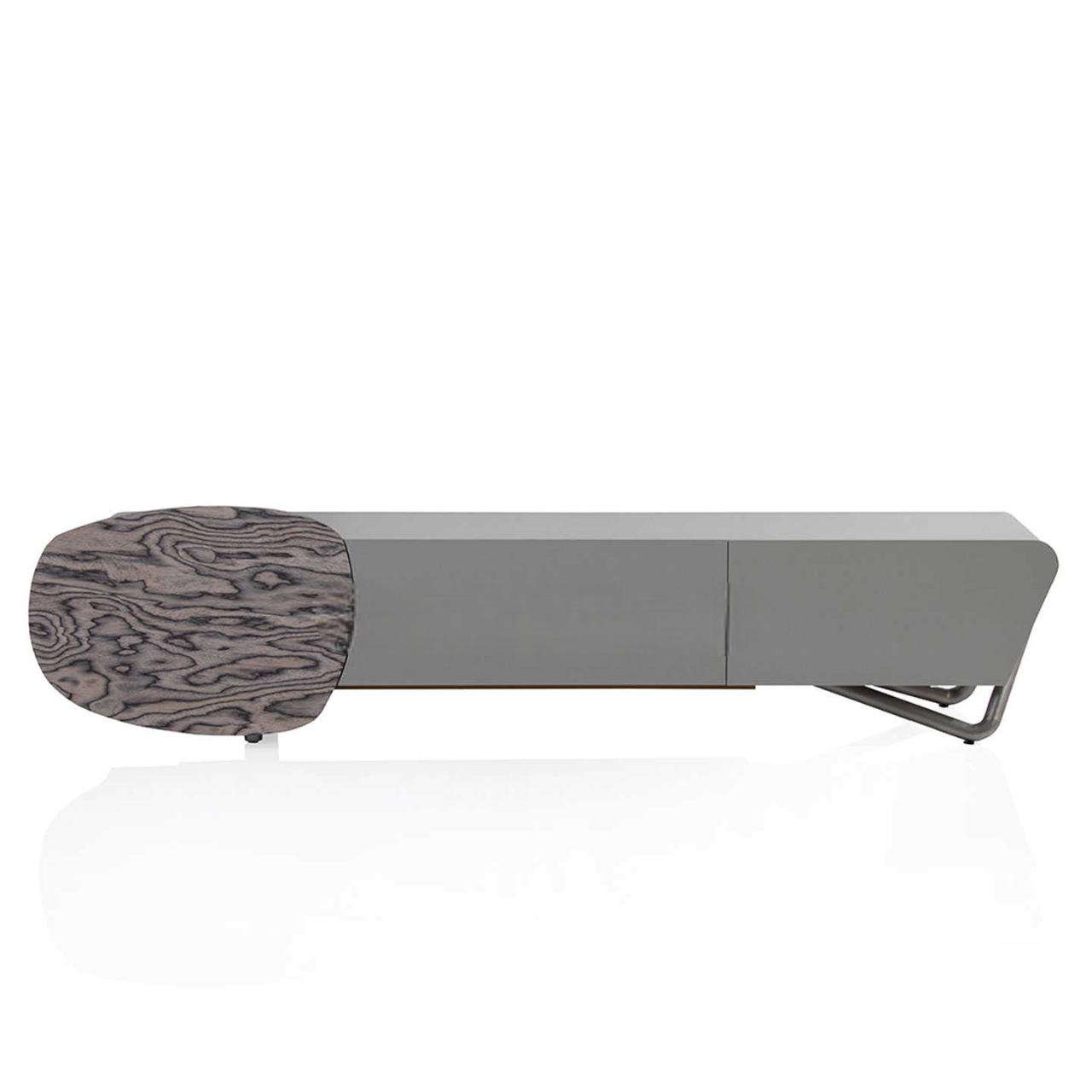 Luxury Premium Solid Wood Floor TV Console New Model, Modern Living Room Storage Cabinet with Integrated Base