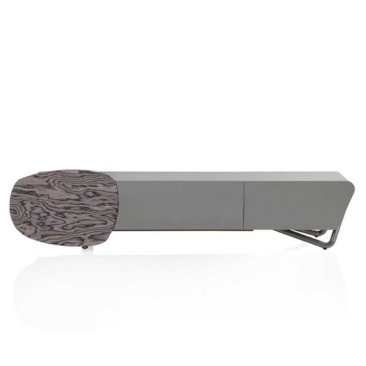 Luxury Premium Solid Wood Floor TV Console New Model, Modern Living Room Storage Cabinet with Integrated Base