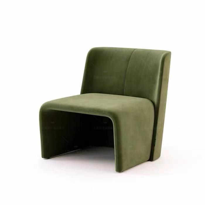 Modern Nordic Accent Chair – Contemporary Velvet Single Seater with Geometric Design, Designer Lounge Chair for Living Room, Office, Reception Area