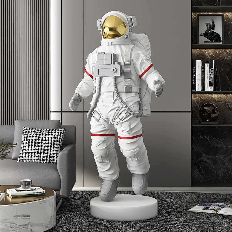 Large Luxury Astronaut Floor Figurine – Modern Living Room, Foyer, TV Cabinet, Office Decor
